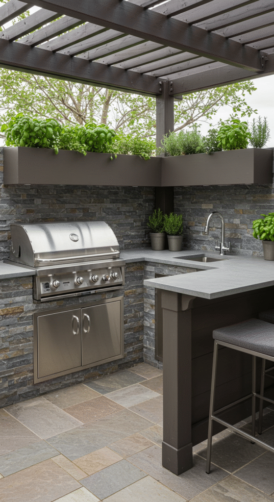 Outdoor Kche Mit Sple