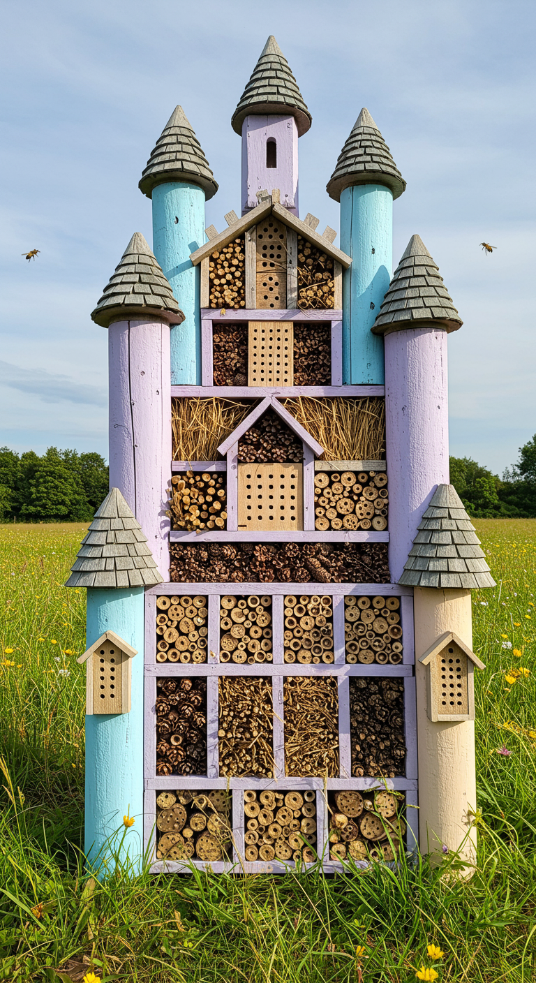 Märchenhaftes Insektenhotel Schloss