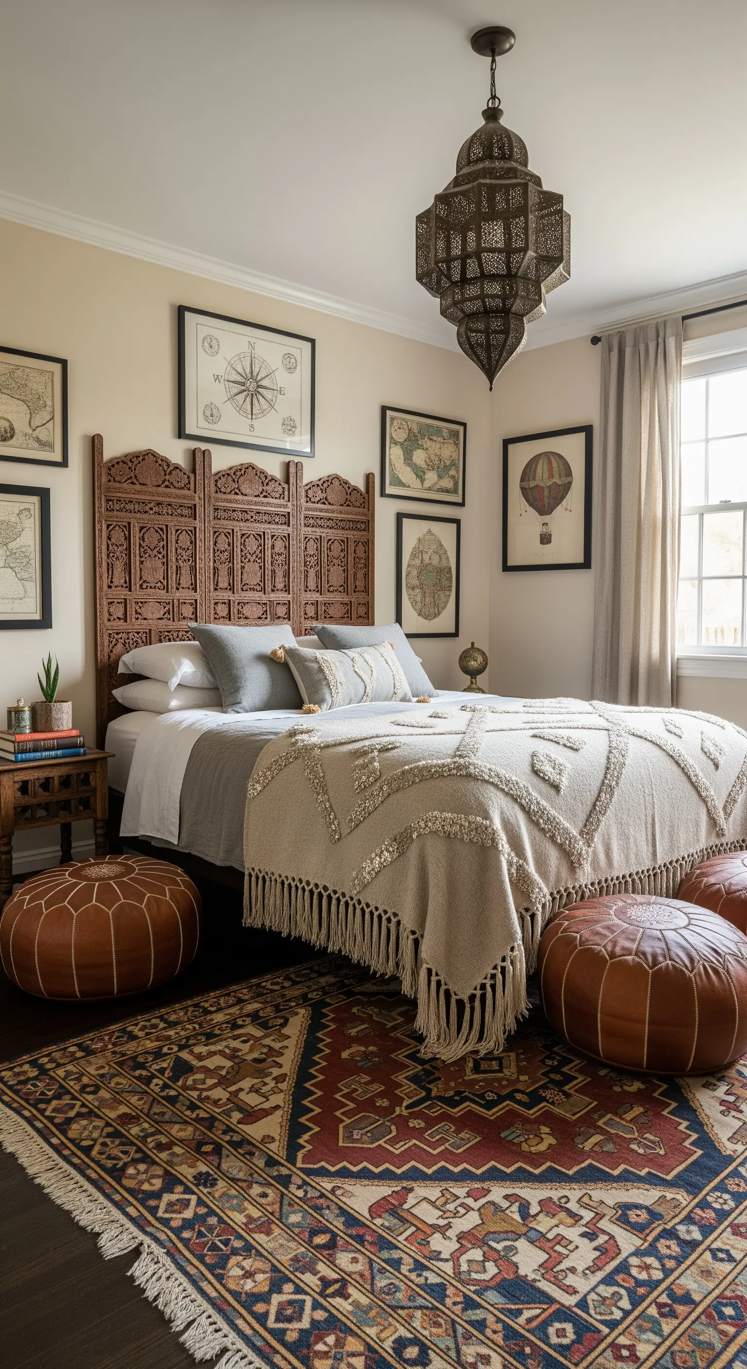 Marokkanisch inspiriertes Boho Schlafzimmer