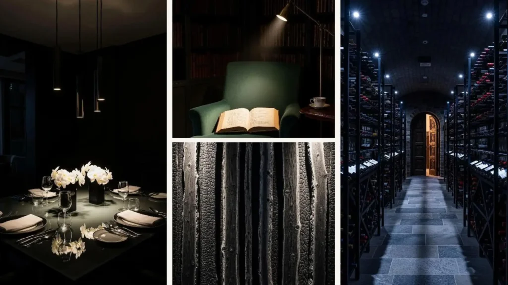 Ideen für dramatische Punktbeleuchtung, die eine besondere Abendwirkung in Wohnräumen erzeugt.