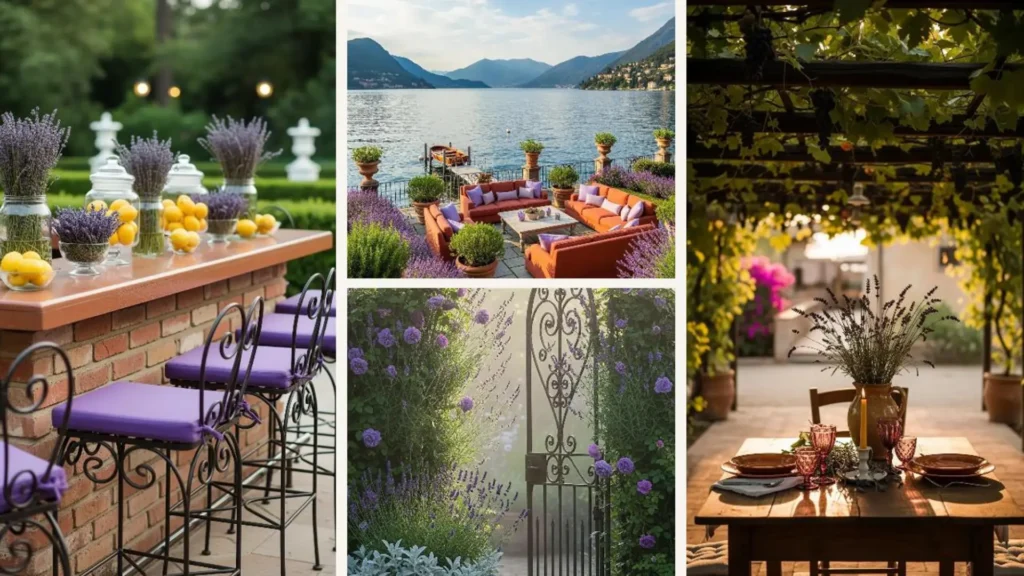 Bezaubernde italienische Garten- & Tischdeko mit Lavendel & Terrakotta: romantisches Ambiente am See und im Grünen.