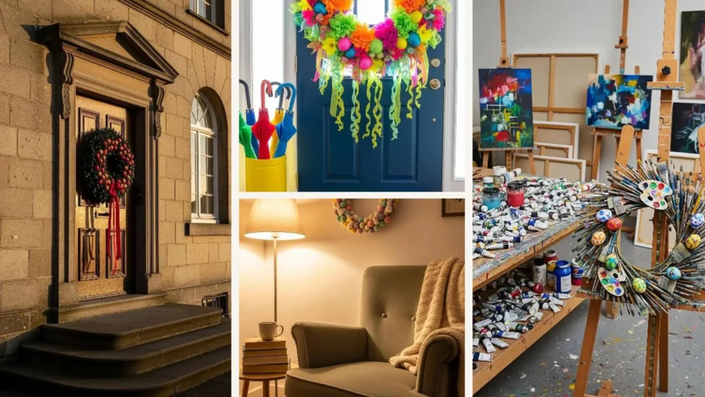 Vielfältige originelle Osterkranz-Ideen, die Türen und Innenräume frühlingshaft zum Strahlen bringen.