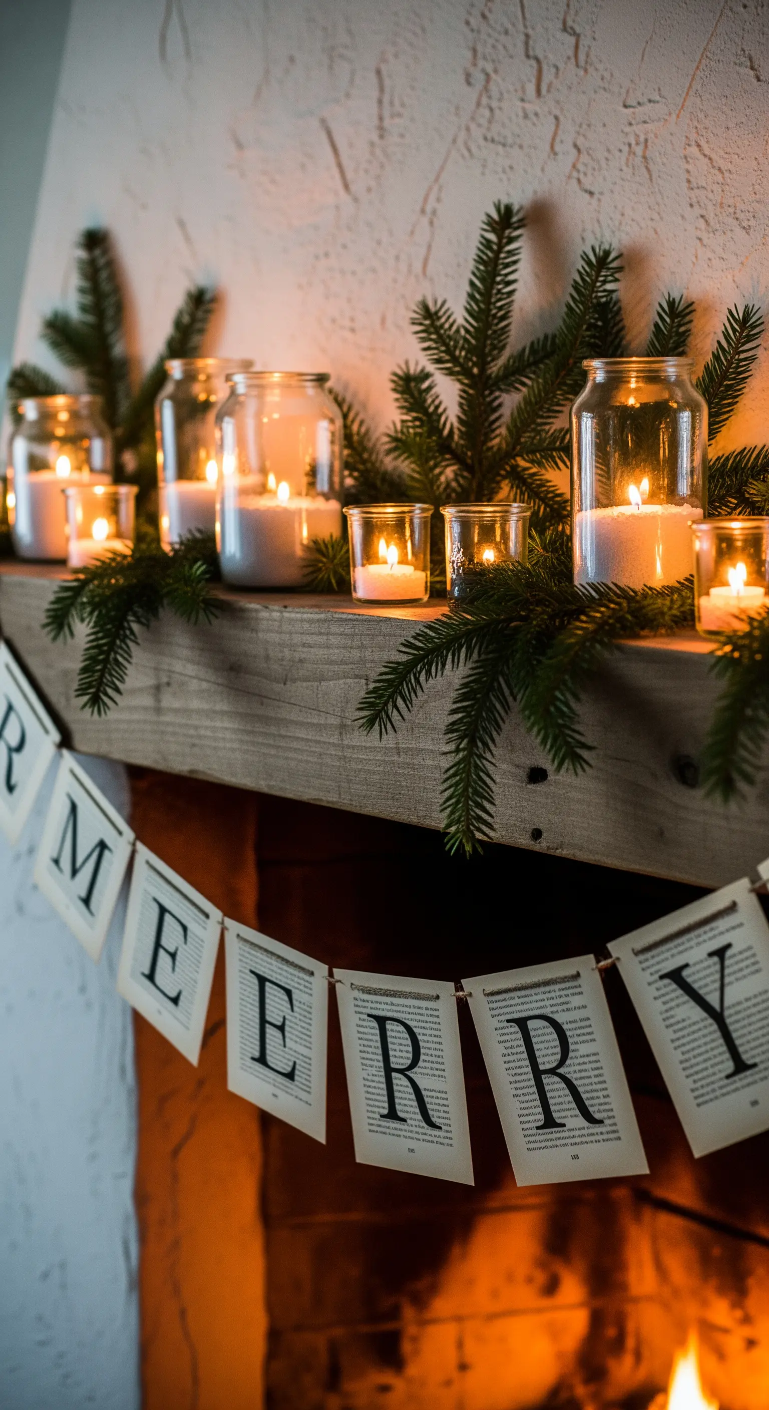 Kerzen, Tannenzweige, 