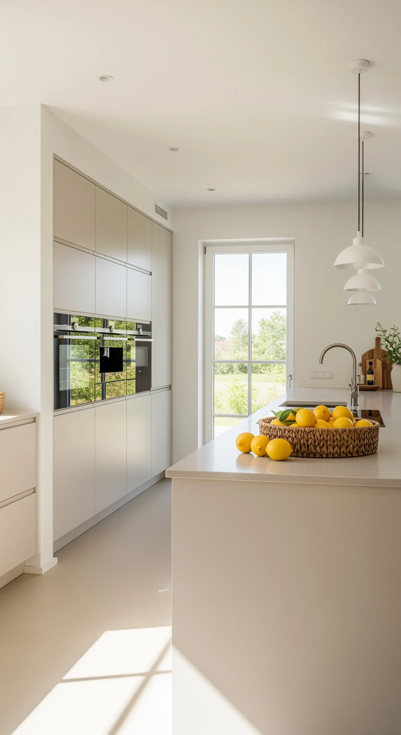 Zitronen im Flechtkorb