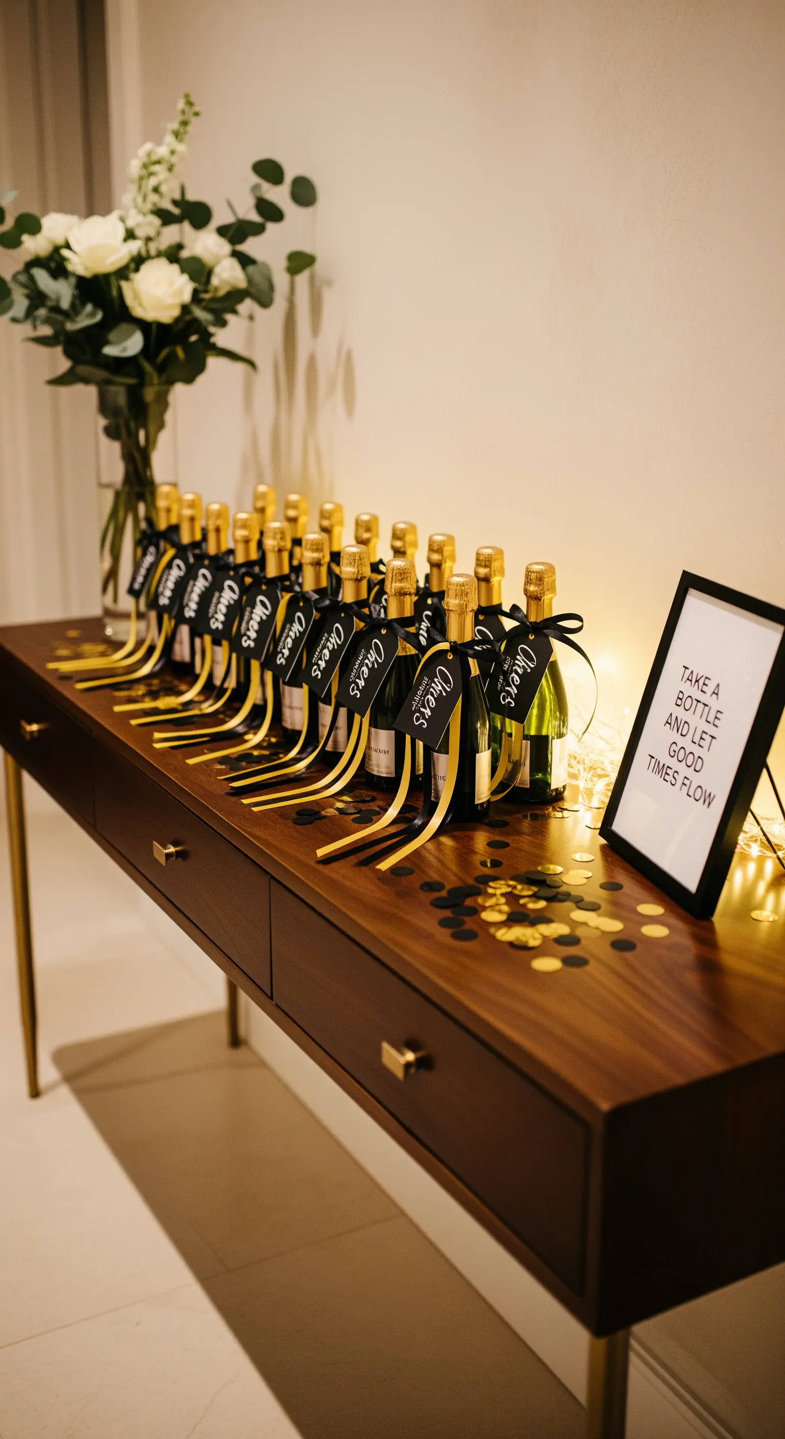 Mini-Champagnerflaschen mit