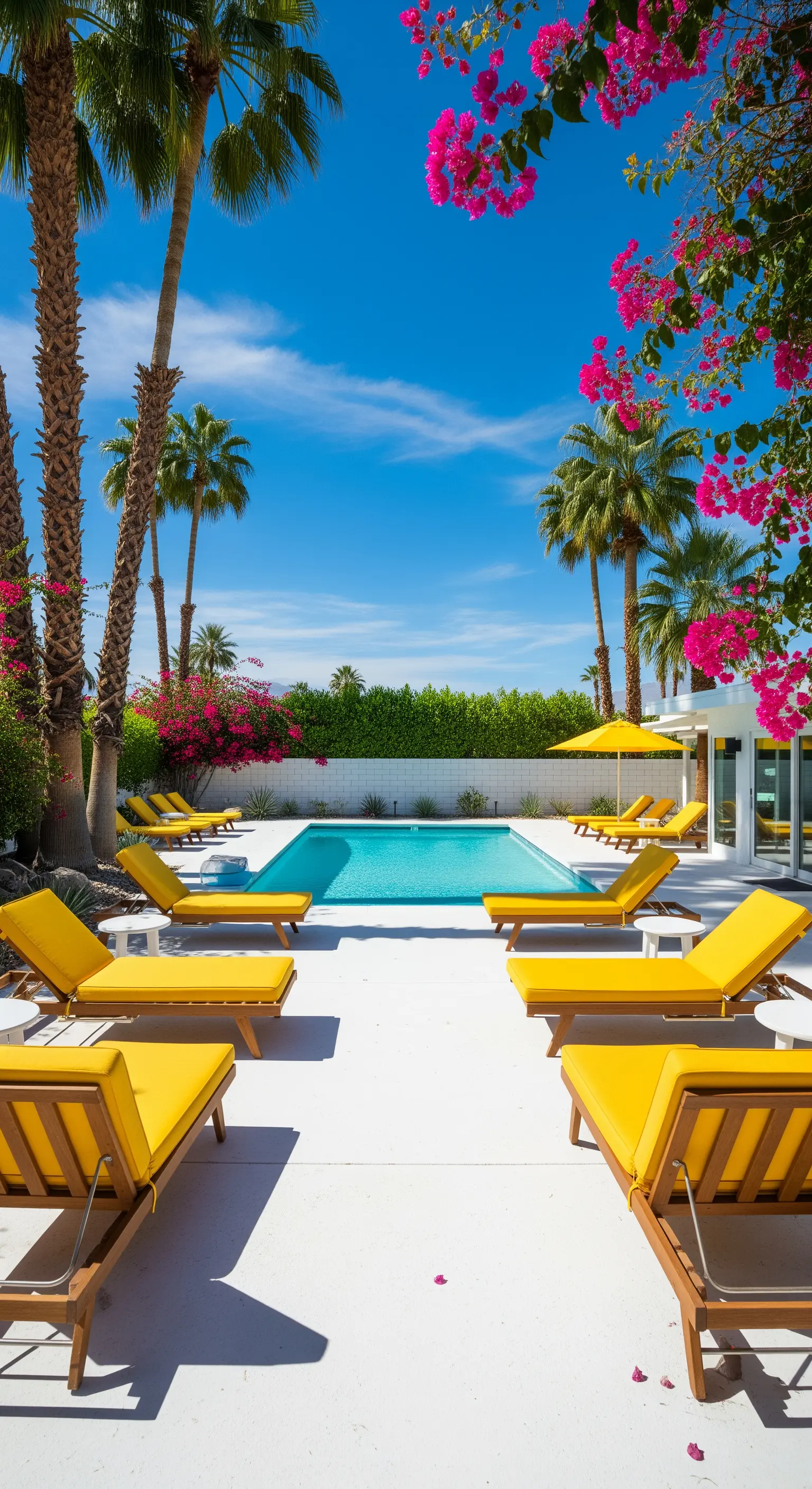 Glamouröser Outdoor-Lounge-Balkon mit grünen Samtsesseln, Goldakzenten und Blättermustern