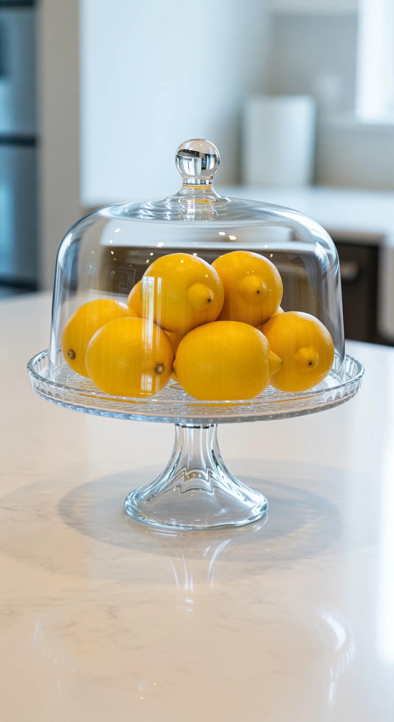 Zitronen unter Glashaube