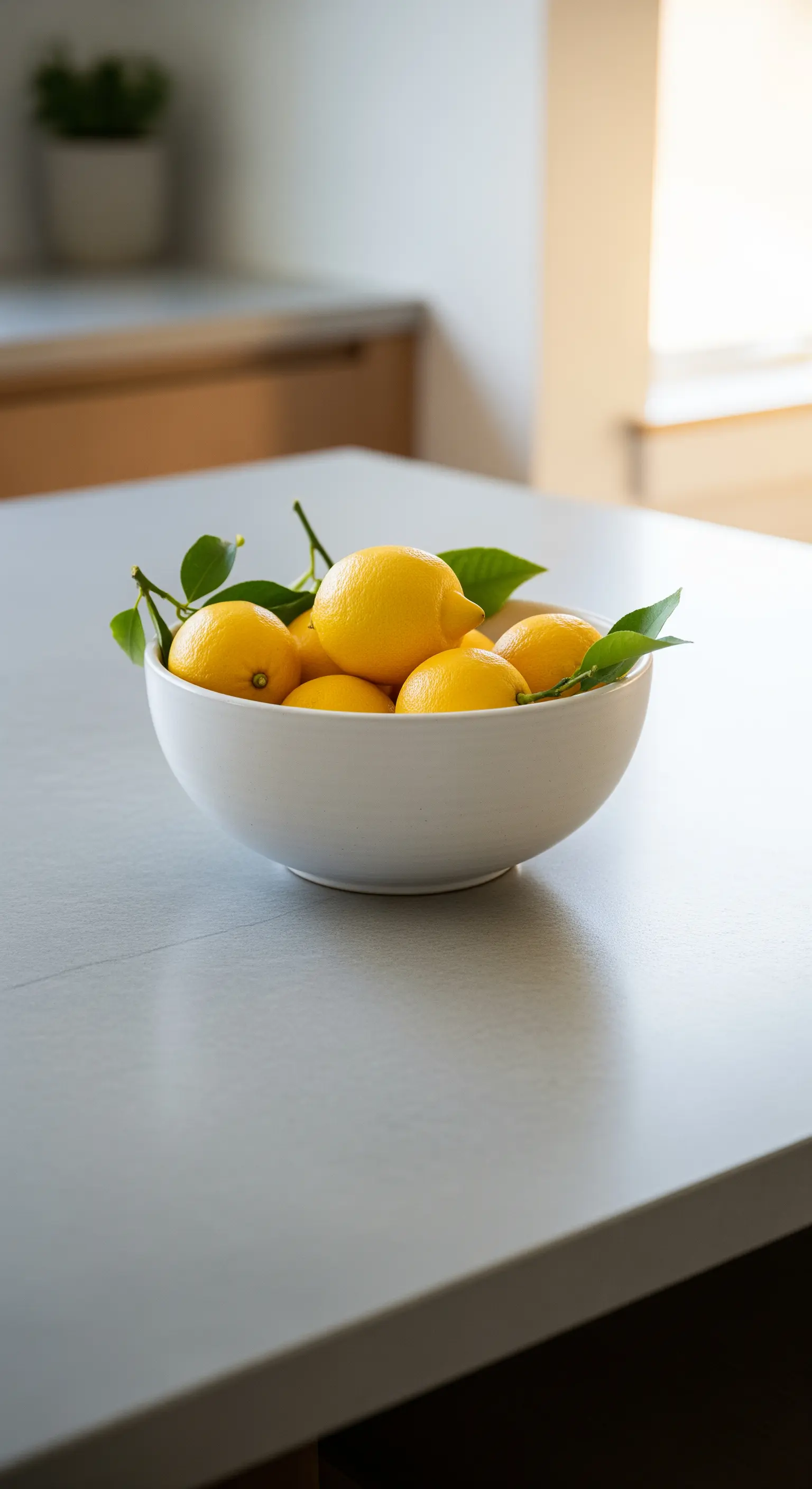 Zitronen in weißer Schale