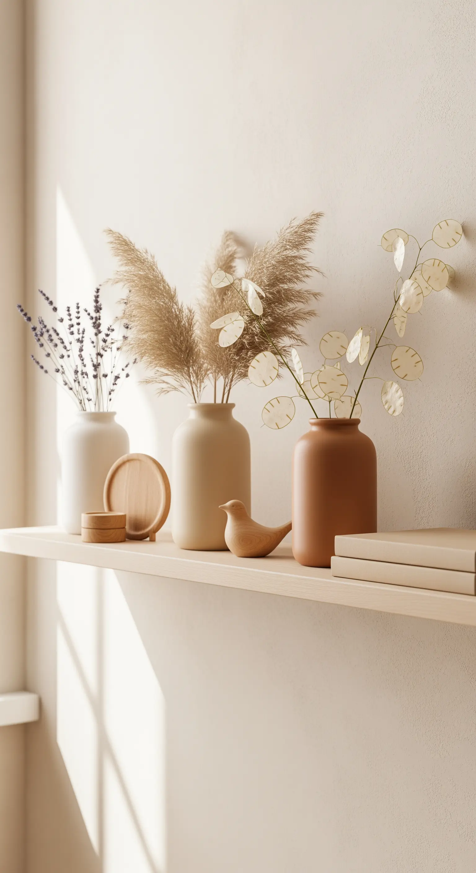Regaldeko, Pampasgras, Trockenblumen, matte Vasen
